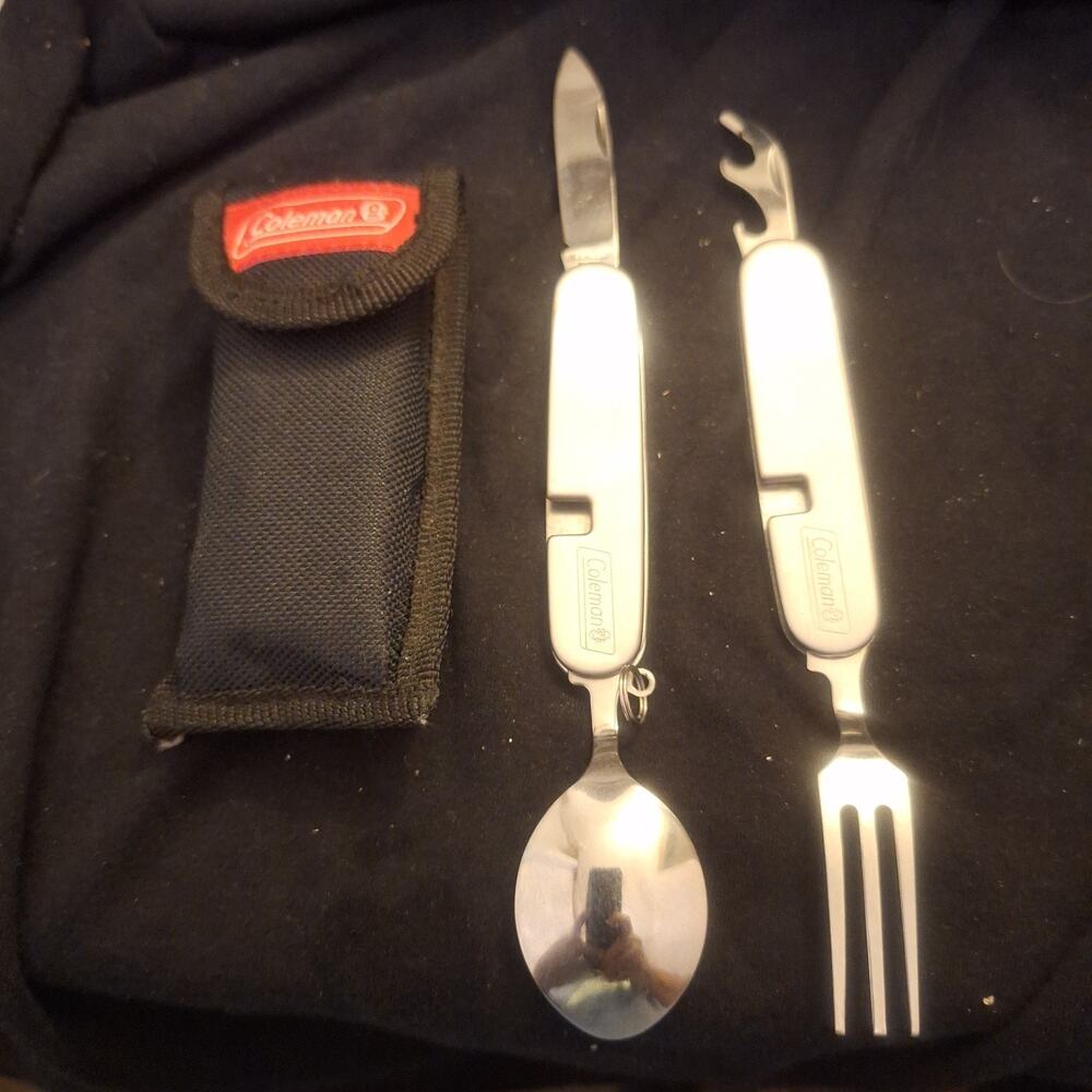 Coleman Folding Chow Set STAINLESS STEEL